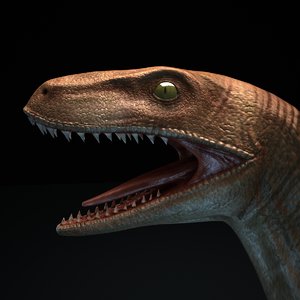 3d model velociraptor v-ray