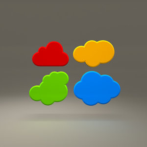 cloud storage symbols obj free