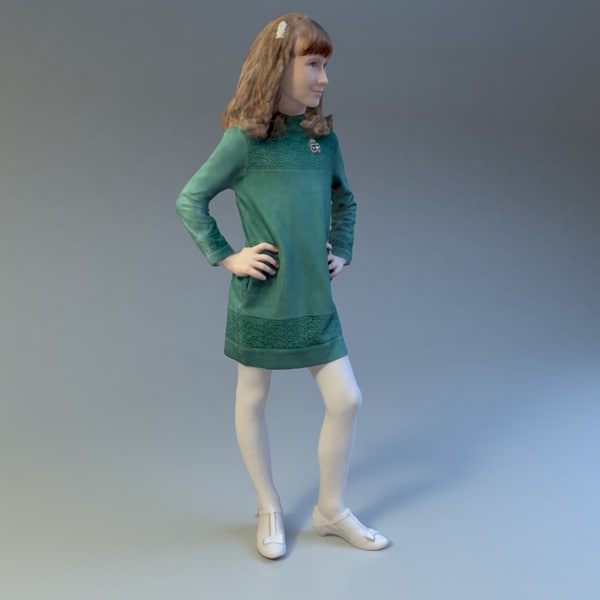 3d max girl scan