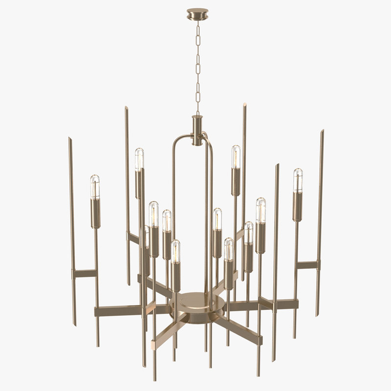 Hudson Valley Bari Chandelier 3d Model