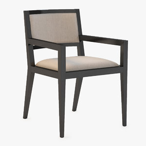 3d model domicile upholstered armchair