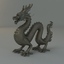 3d ancient dragon statue model