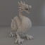 3d ancient dragon statue model