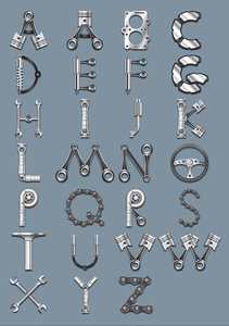 car parts alphabet