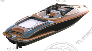 obj luxury speed boat