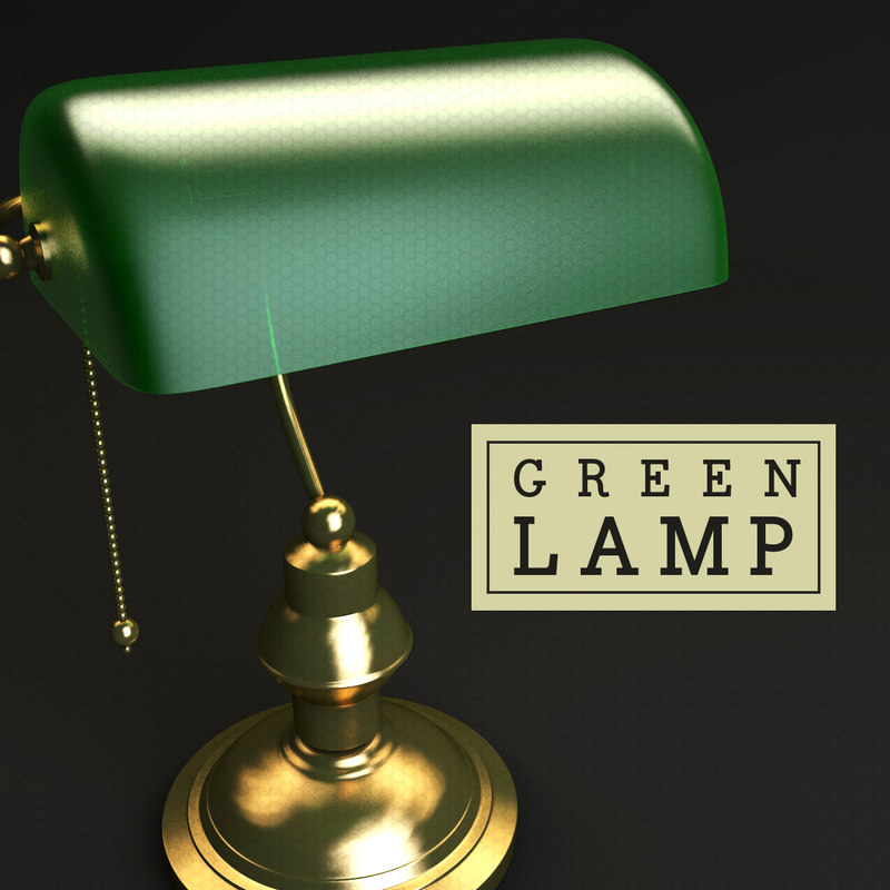 3d Banker Desk Lamp Model