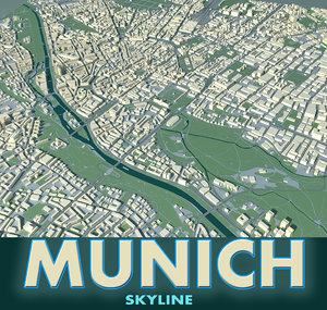 city munich 3d model