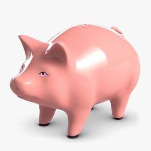 piggy bank 2 3d model