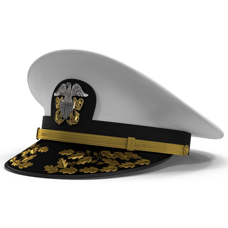 3d model admiral combination hat