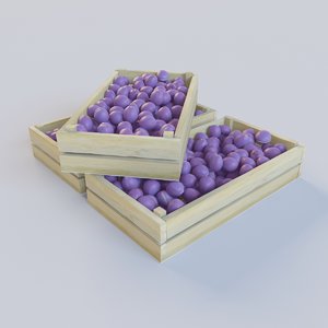 3dsmax ripe plums containers
