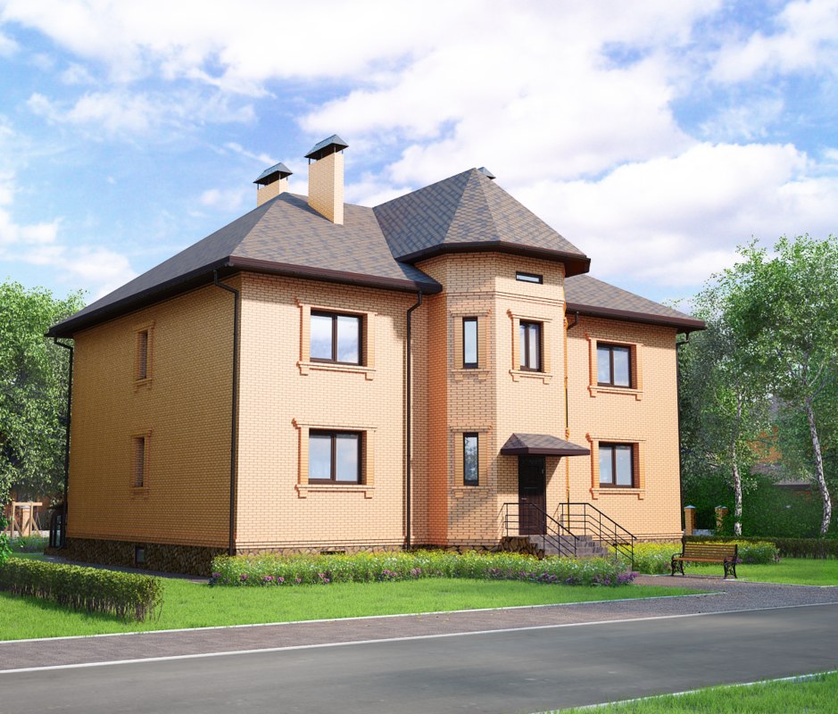 3d model brick house https://static.turbosquid.