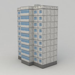3d city building 3 model