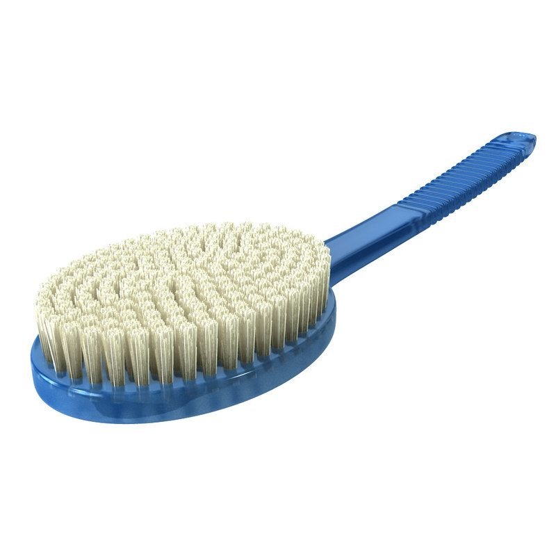 cartoon bath brush obj