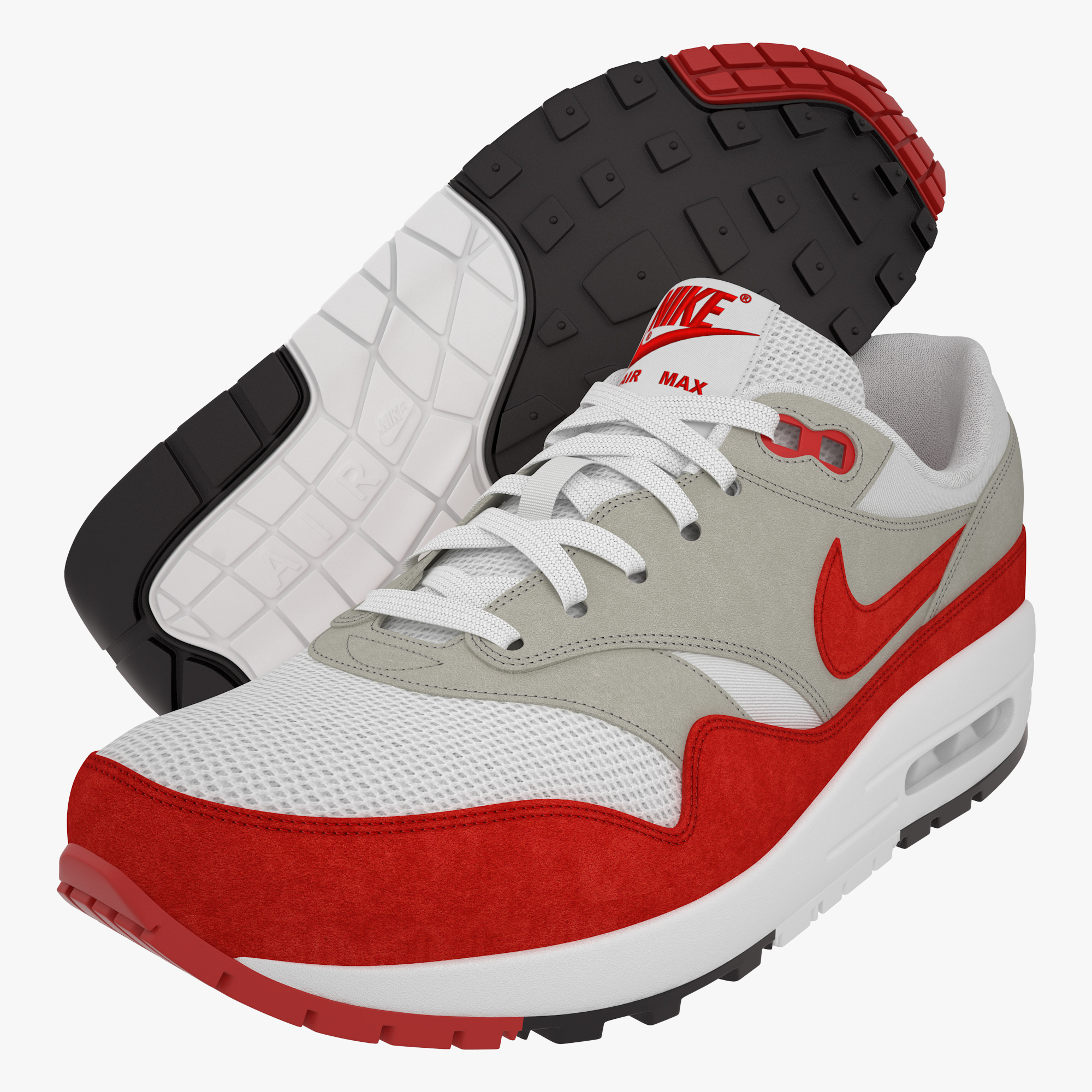 air max 1 rojo y blanco