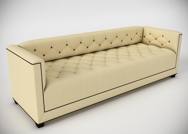 3d model of baker paris sofa