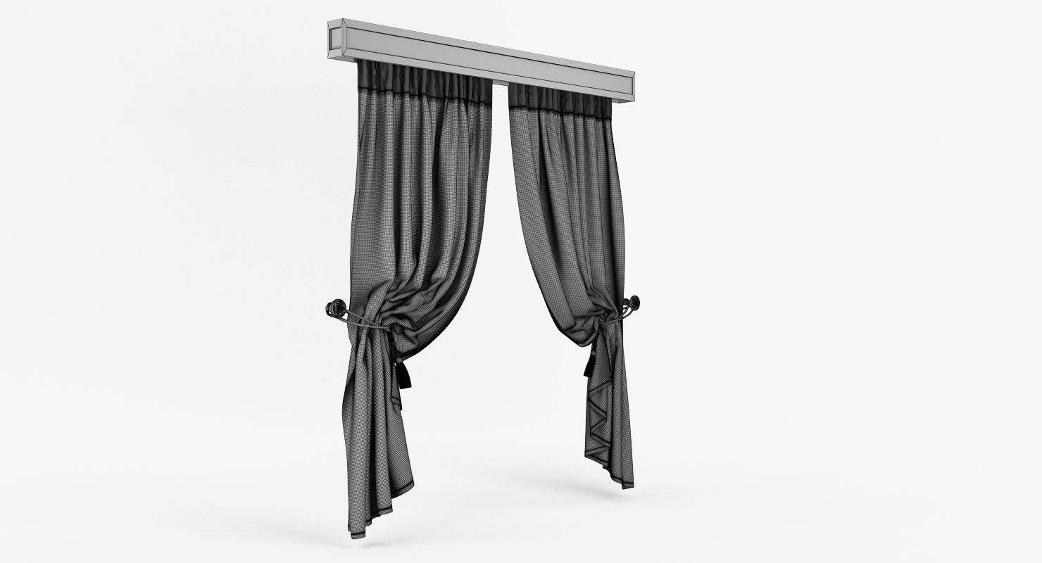 3d folded curtains