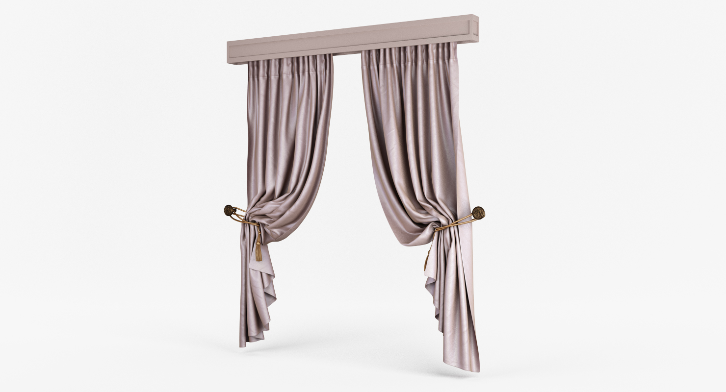 3d folded curtains