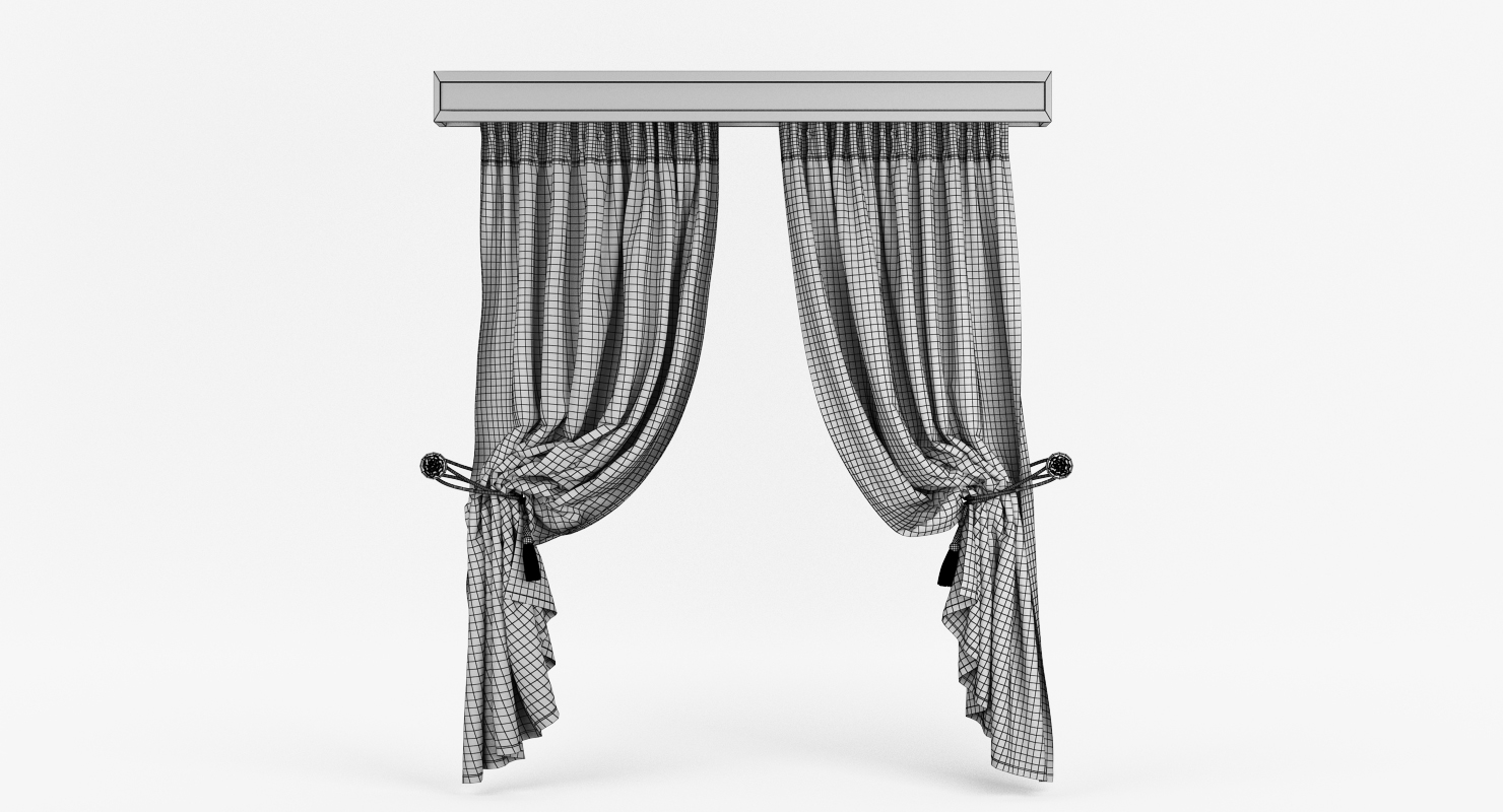 3d folded curtains