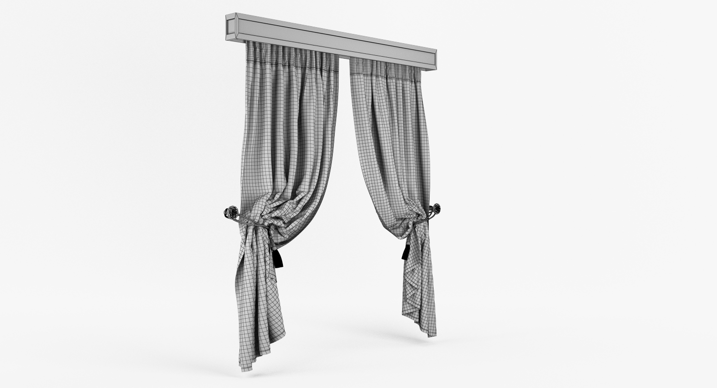 3d folded curtains