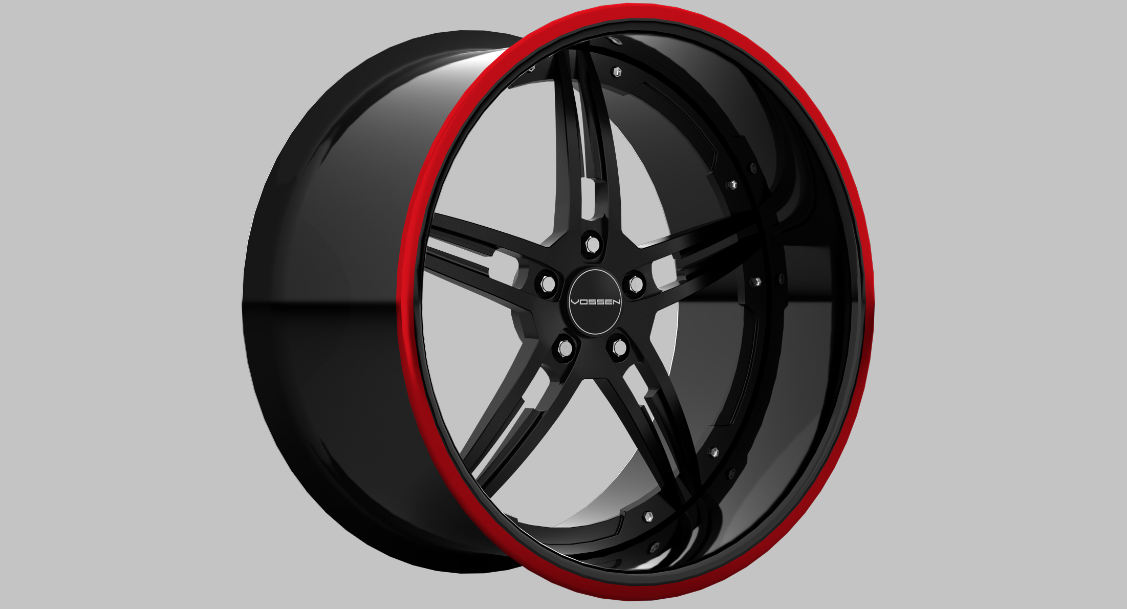 luxury rims vossen forged 3d max