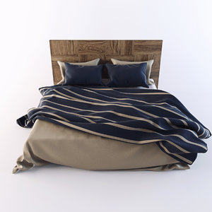 bed linen 3d model