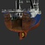 stern trawler 3d model