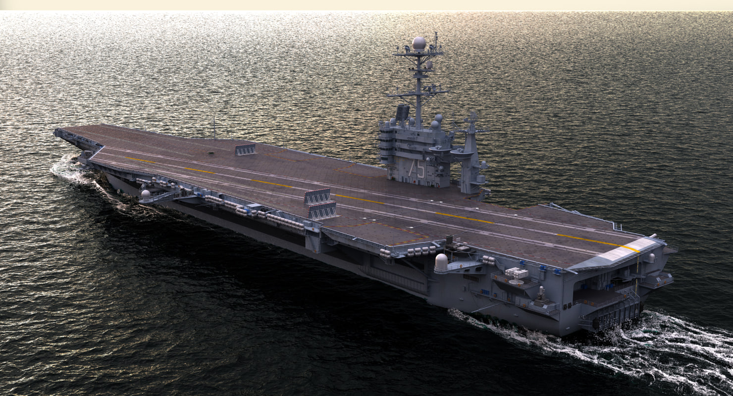 uss aircraft carrier 3d model