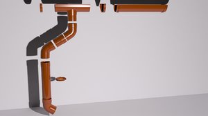 3d model drain pipes