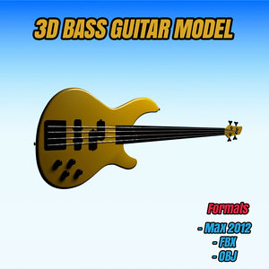 3d bass guitar