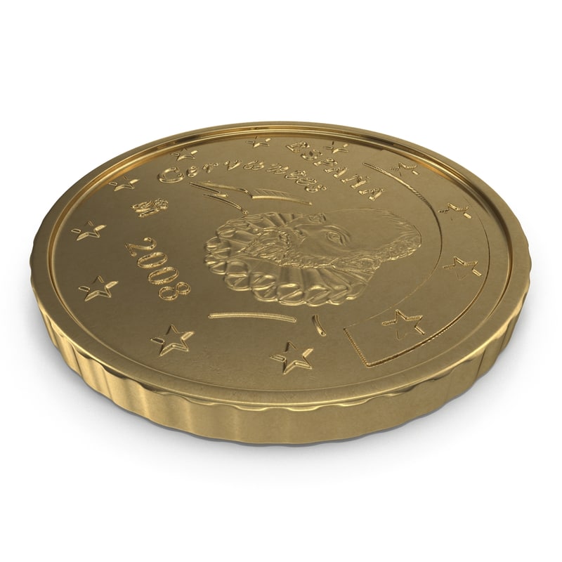 spain euro coins c4d