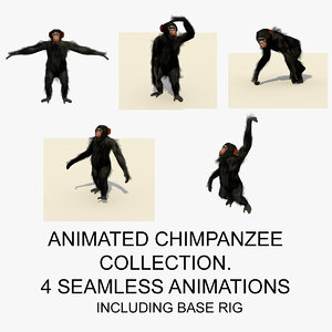 chimp primate 3d model