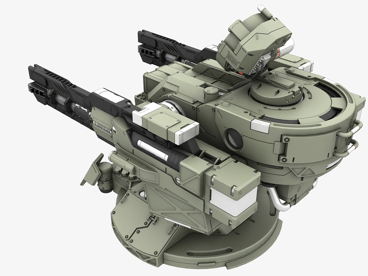 3d guns turret