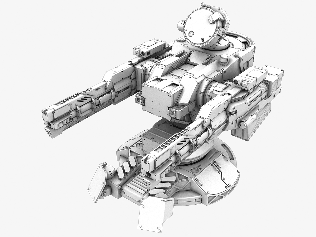 炮塔1.0版3d模型