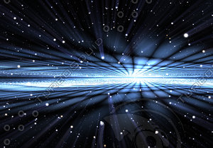 Abstract time warp, traveling in space.