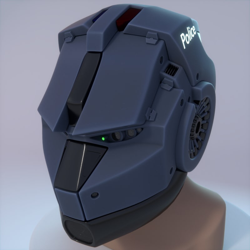 3d Model Blender Helmet