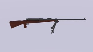 mauser rifle 3d model