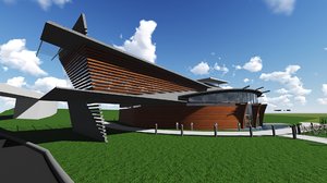 restaurant retail 3d model