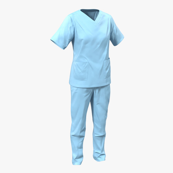 female surgeon dress 12 3d max