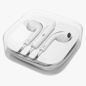 apple earpods box 3d 3ds