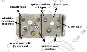 Bolts (screws) - Substance Material