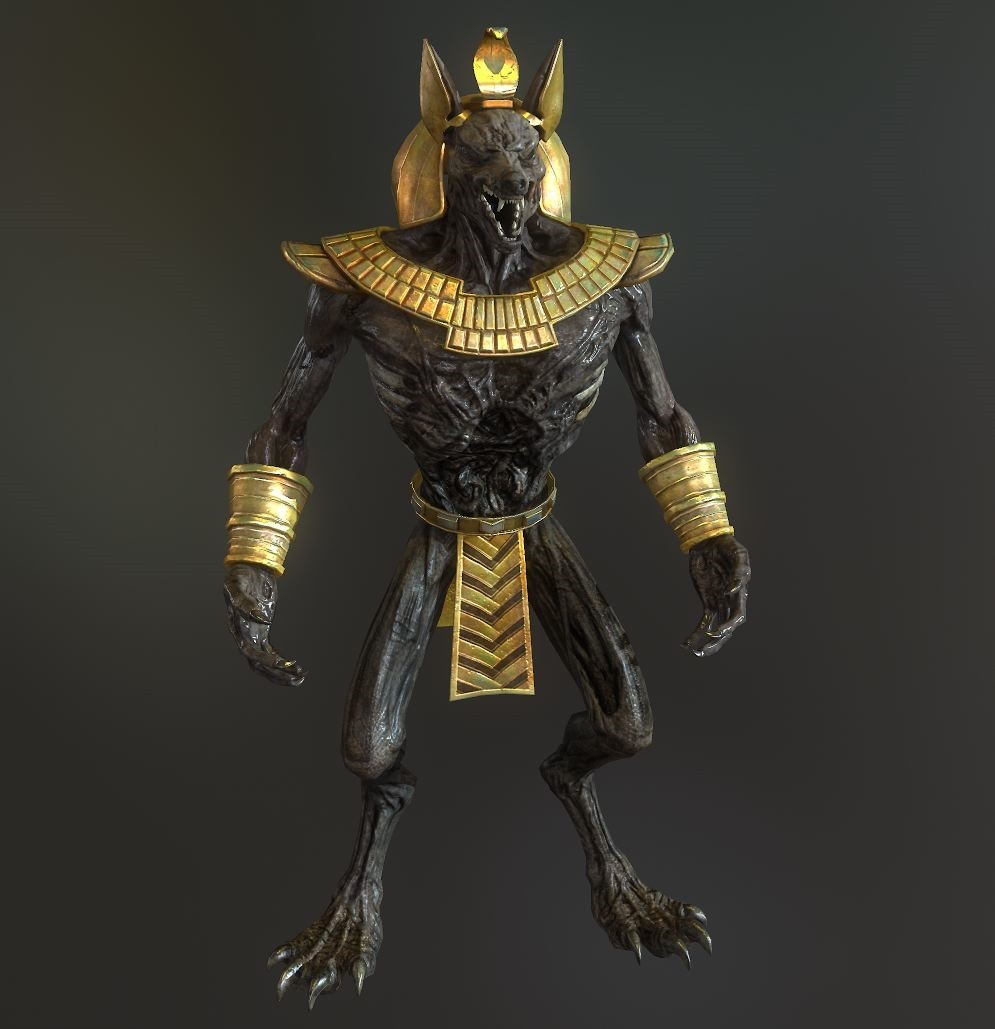 anubis 3d model