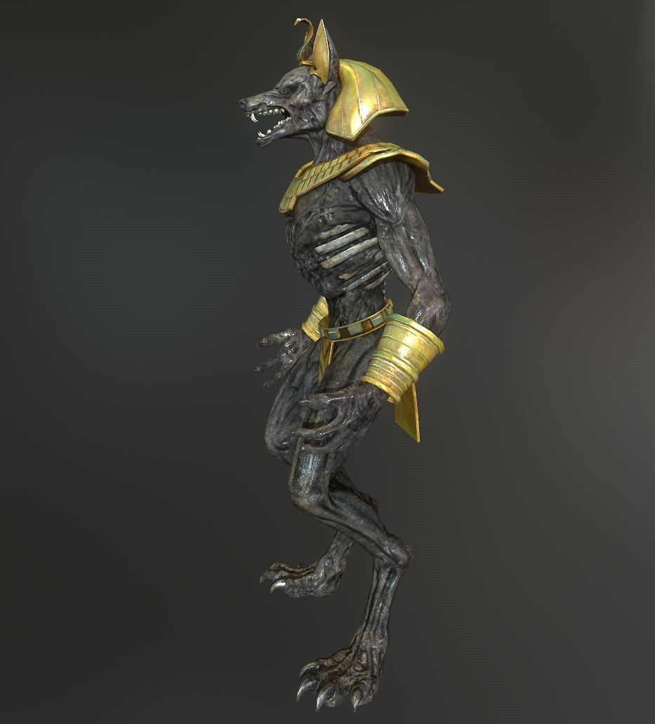 anubis 3d model