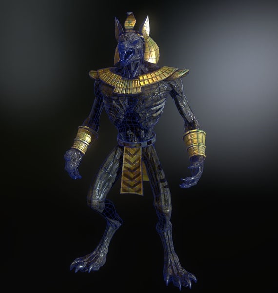 anubis 3d model