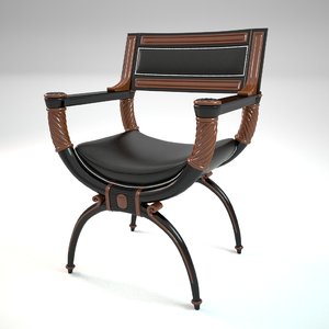 3d chair 332 chelini fipo model