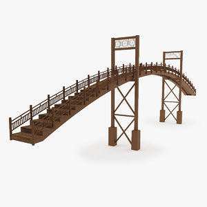 3ds max metal bridge