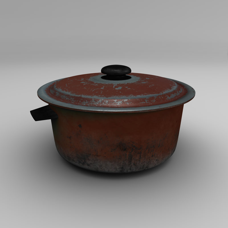 cooking pot  3d  model