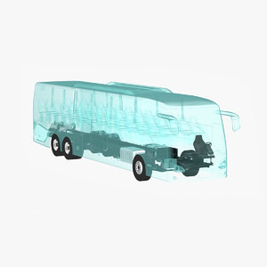 bus xray 3d model