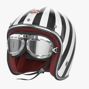 3d motorcycles helmet ruby model