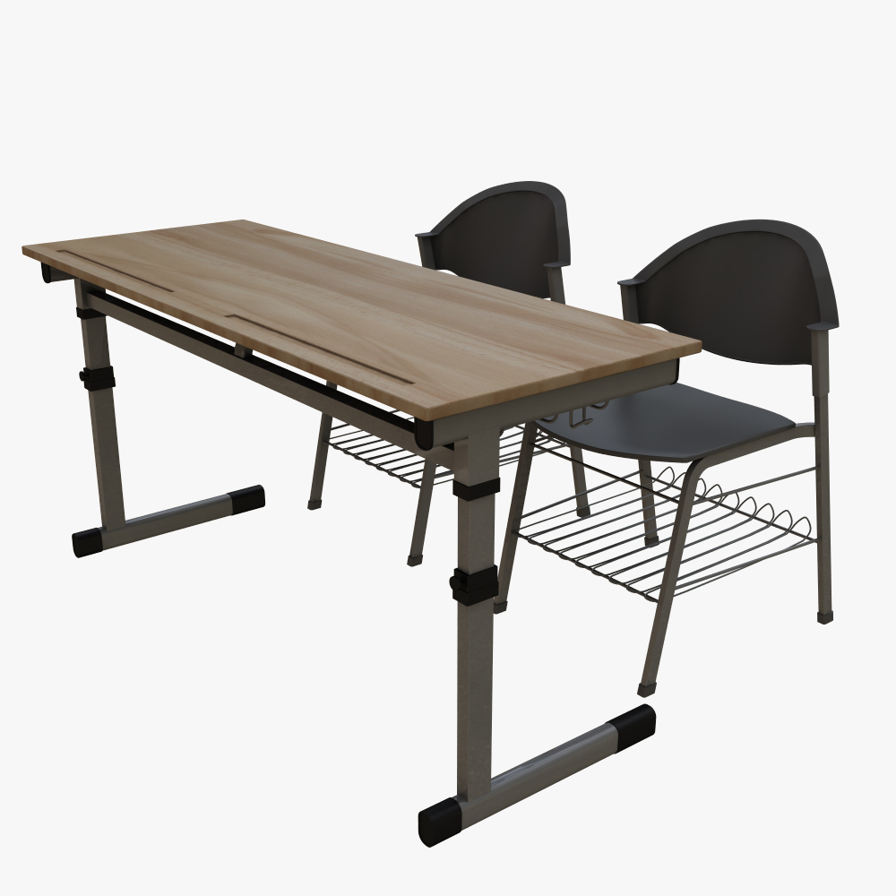 school desk 3d model