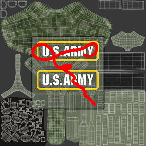US Army Dog Armor 2 (Woodland Camo) Textures